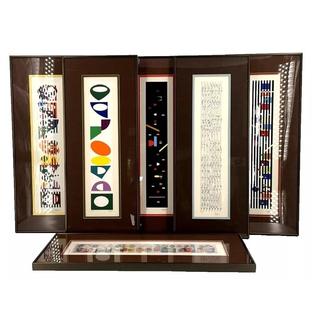 Yaacov Agam "Peace of Time" Signed & Numbered 40/180 RARE Set 6 Art Lithograph